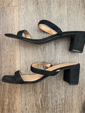Banana Republic Black Women's Strappy Block Heel Sandals
